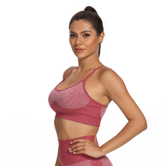 Seamless yoga bra sports fitness underwear